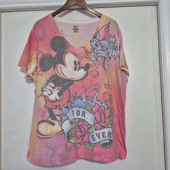 VTG Mickey Mouse‎ Shirt Womens 4X AOP - Picture 1 of 4